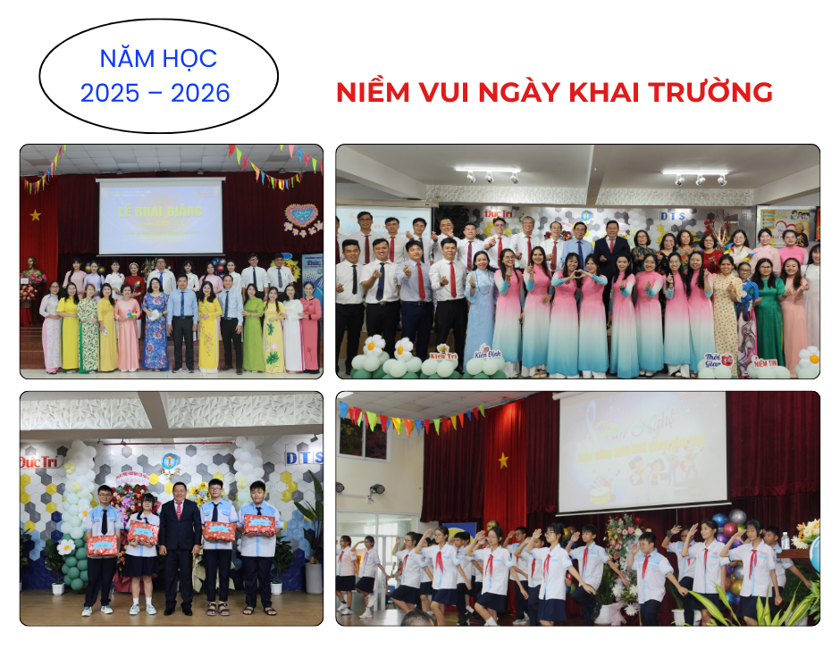 NIỀM VUI NGÀY KHAI TRƯỜNG NĂM HỌC 2025 – 2026 TẠI TRƯỜNG THCS VÀ THPT ĐỨC TRÍ