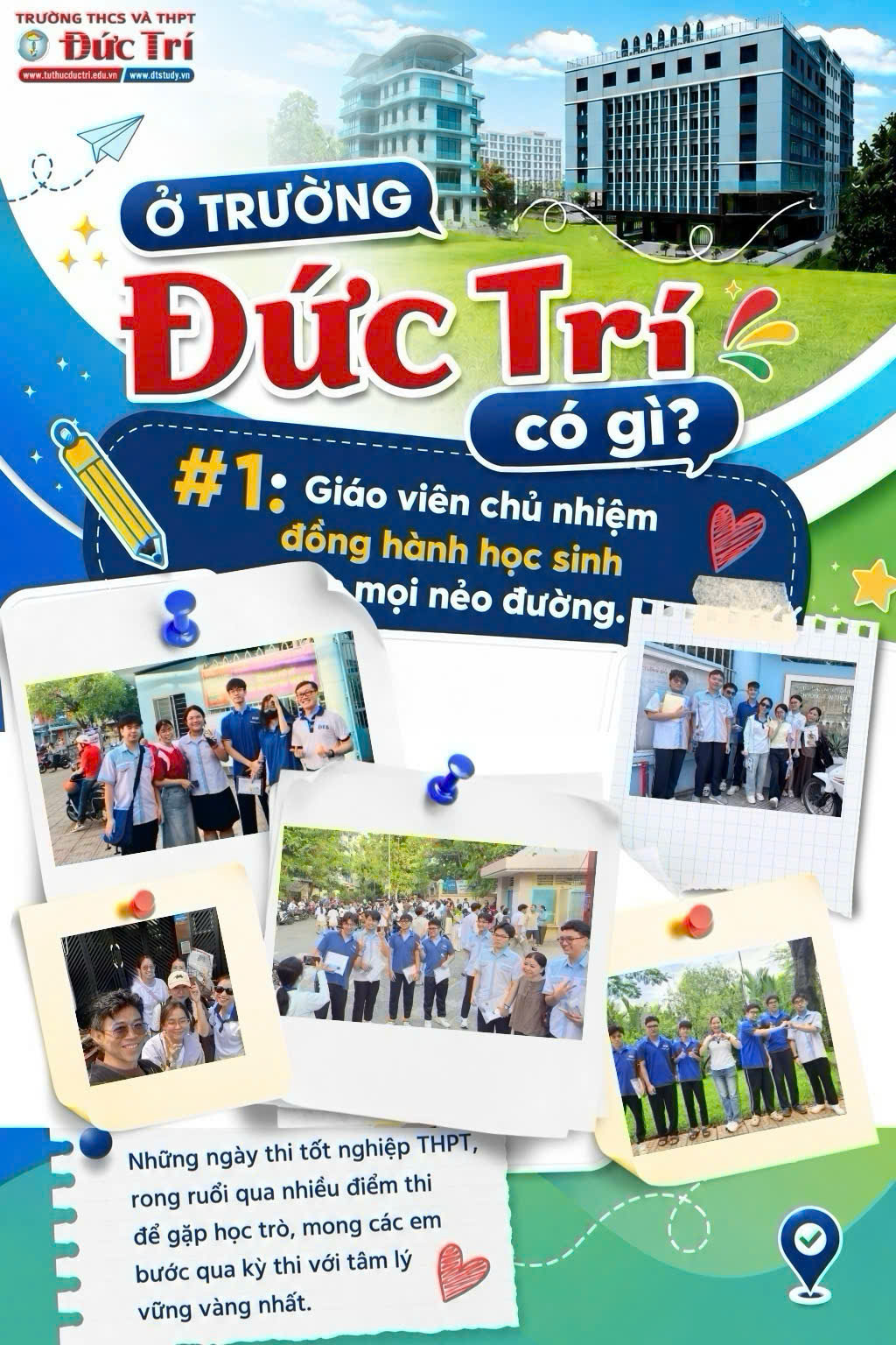 Ở trường Đức Trí có gì? #1: GIÁO VIÊN CHỦ NHIỆM ĐỒNG HÀNH HỌC SINH MỌI NẺO ĐƯỜNG
