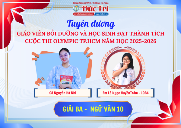 Danh sách học sinh đạt giải Cuộc thi Olympic Thành phố Hồ Chí Minh năm học 2025–2026