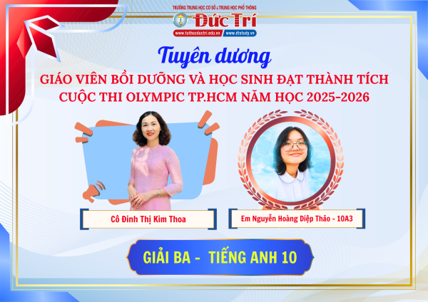 Danh sách học sinh đạt giải Cuộc thi Olympic Thành phố Hồ Chí Minh năm học 2025–2026