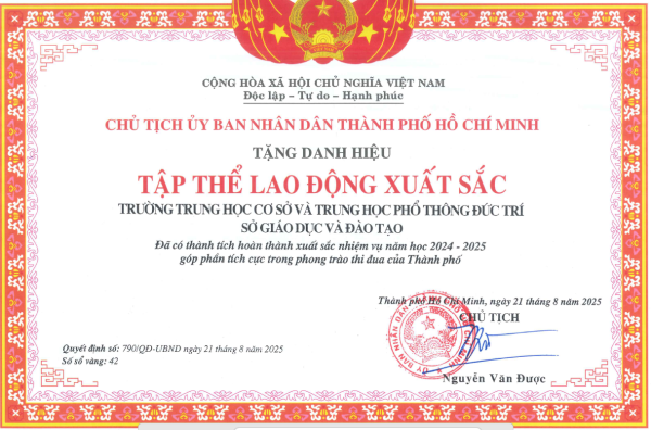 Bằng khen UBND 2025