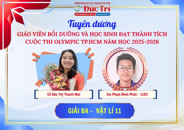 Danh sách học sinh đạt giải Cuộc thi Olympic Thành phố Hồ Chí Minh năm học 2025–2026