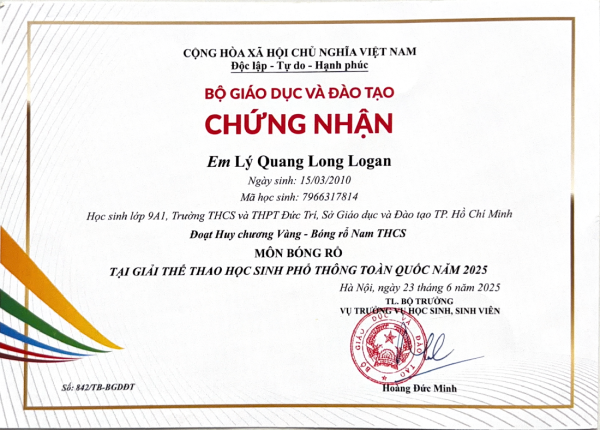 Bằng Khen Danh Dự