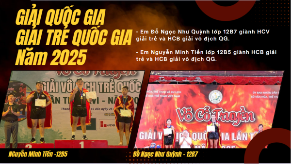 NHỮNG HỌC SINH ĐẠT GIẢI CAO TẠI CÁC KỲ THI OLYMPIC, FESTIVAL THỂ DỤC THỂ THAO